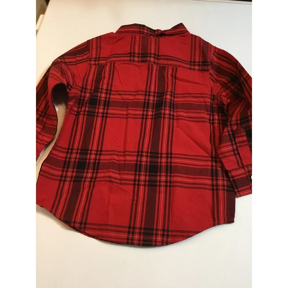 Gymboree Size 2T Red Plaid Shirt NWT